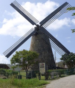 This windmill just down the road from St. Nicholas Abbey, is Barbados only currently working windmill